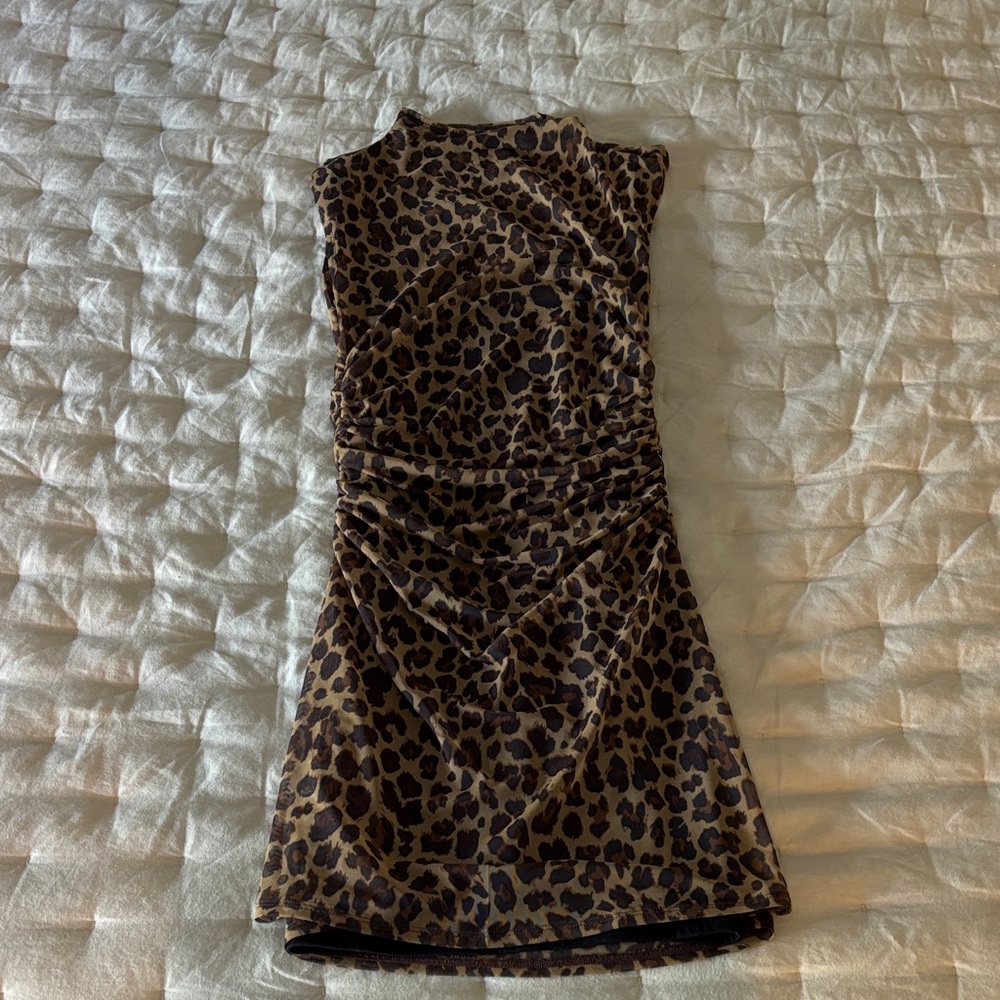 Abercrombie & Fitch Leopard Print Mini Dress